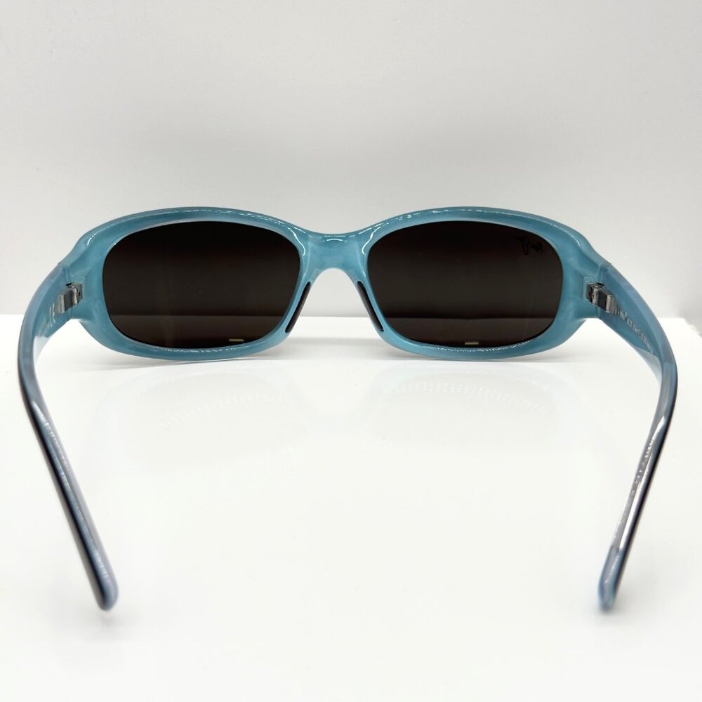 Maui Jim Punchbowl MJ 219-03 Polarized Sunglasses Black Blue Gray 54 17 135 NOTE - Picture 4 of 8
